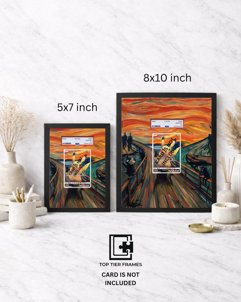 Premium Frame for Scream Collection Japanese Promo | 8x10 / 5x7 Graded Slab or Raw Card Display | Extended Art Wall Decor image 4