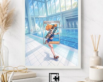 Art Display Frame for Misty's Vitality Trainer | Water Gym Card Gallery Showcase | Accessory for Pokémon TCG