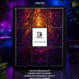 Chi-Yu ex #259 Extended Art Binder Insert | Compatible with Pokemon Paldea Evolved | Printed 9 Pocket Page | No Cutting Needed