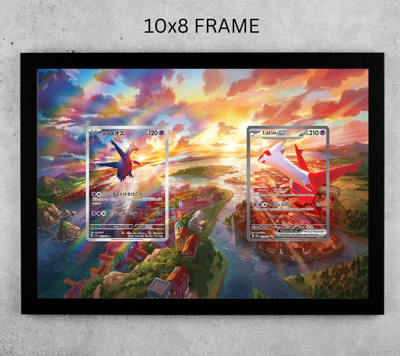 Latios & Latias Pokémon Card Display Frame | 10x8 Inches | PSA Graded ...