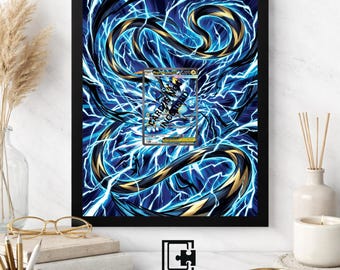 Art Display Frame for Mega Zeraora ex | Electric Storm Card Gallery Showcase | Accessory for Pokémon TCG