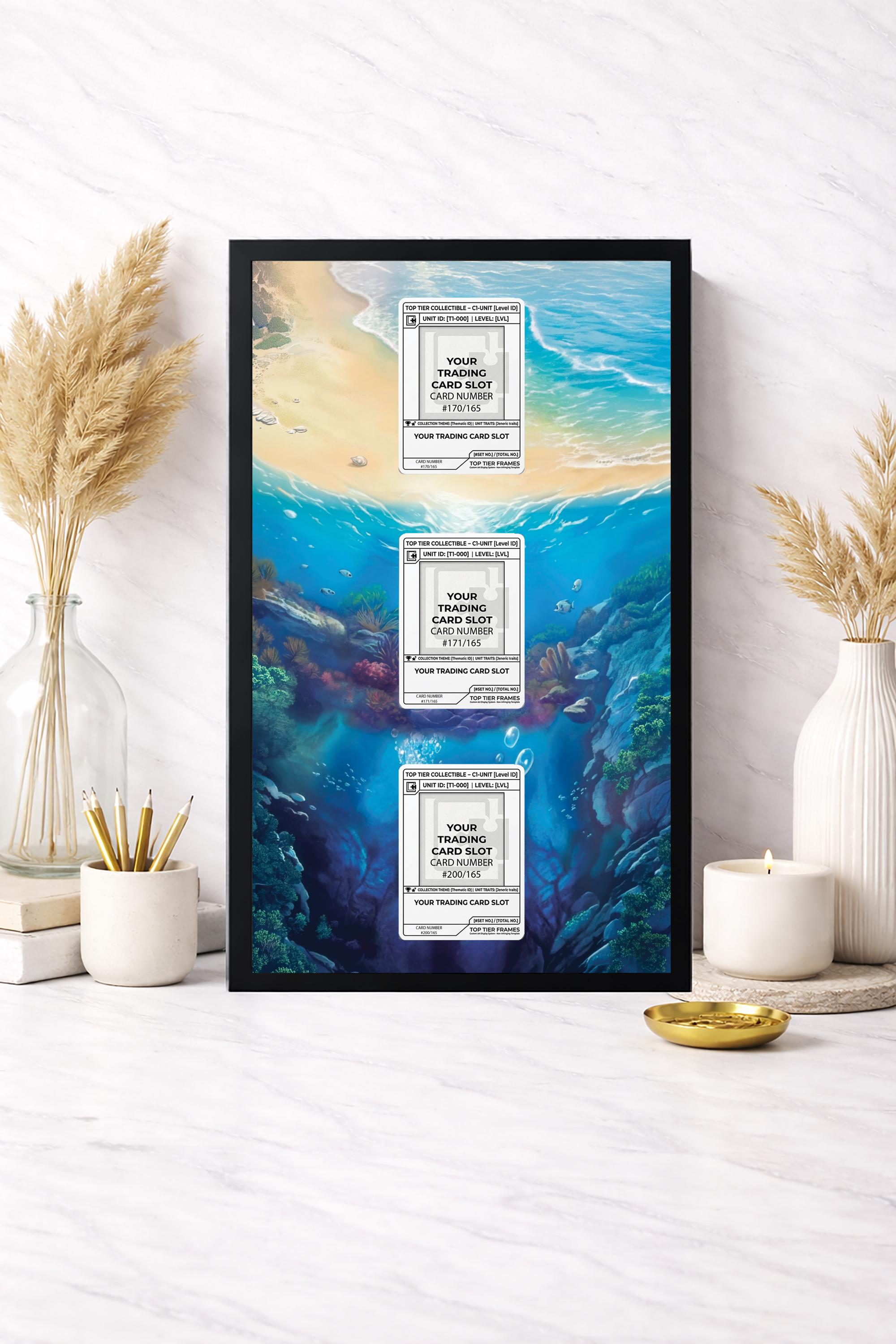 Triple Vertical Frame | Evolution Extended Art Display | Oceanic Beach ...