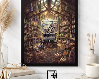 Art Display Frame for Ms. Bumbleflower | Cozy Apothecary Showcase | Accessory for Magic TCG