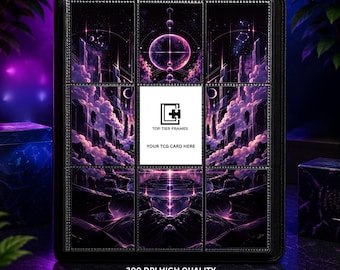 Mewtwo ex #9 30th Celebration Extended Art Binder Insert | Compatible with Pokemon | Printed 9 Pocket Page | No Cutting Needed