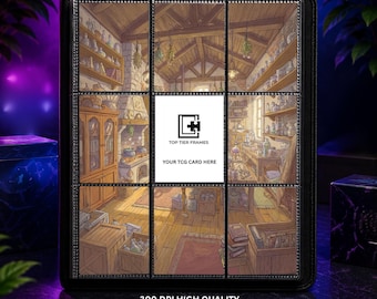 Alakazam ex #201 Binder Insert | Psychic Library Scene (9 Pocket Page)