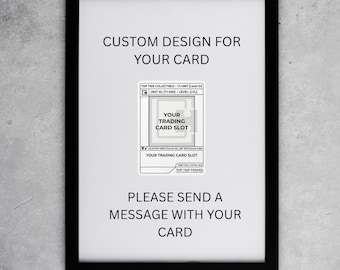 Custom Trading Card Display Frame | Personalized Extended Art Background | Commission TCG Case |Raw Cards, Magnetic Case, PSA Slab |8x10 5x7