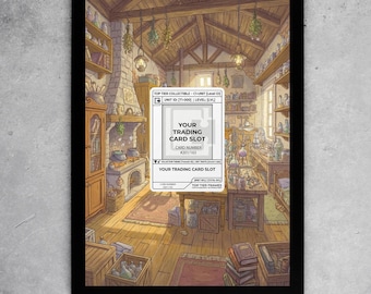 Custom Display Frame for Card #201/165 | Alchemist Workshop Art | Psychic Master Theme | PSA Raw Magnetic | 8x10 5x7 Art Display