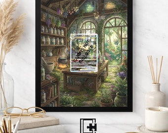Art Display Frame for Leafeon VSTAR | Botanical Greenhouse Showcase | Accessory for Pokémon TCG