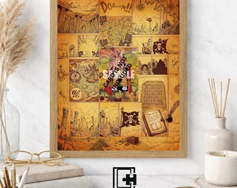Art Display Frame for Gol D. Roger | Pirate King Manga Gallery Showcase | Accessory for One Piece TCG