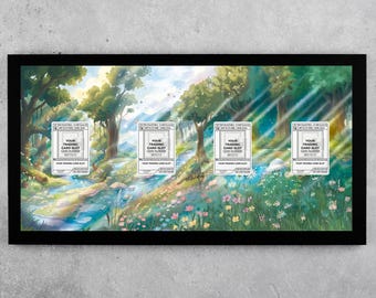 Gem Pack 2: Celestial Forest XL Frame | Panoramic 22x11 Evolution Display | #0115 #0715 #0915 #0615 Case | Magnetic PSA Slab | Art Frame