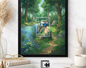 Premium Frame for Snorlax Promo 051 | 8x10 / 5x7 Graded Slab or Raw Card Display | Extended Art Wall Decor