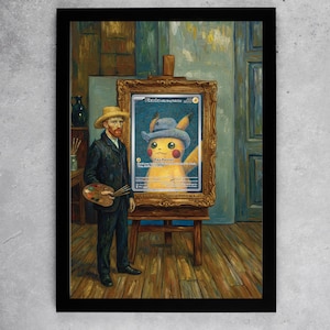 Pikachu Van Gogh Psa 10 - Etsy