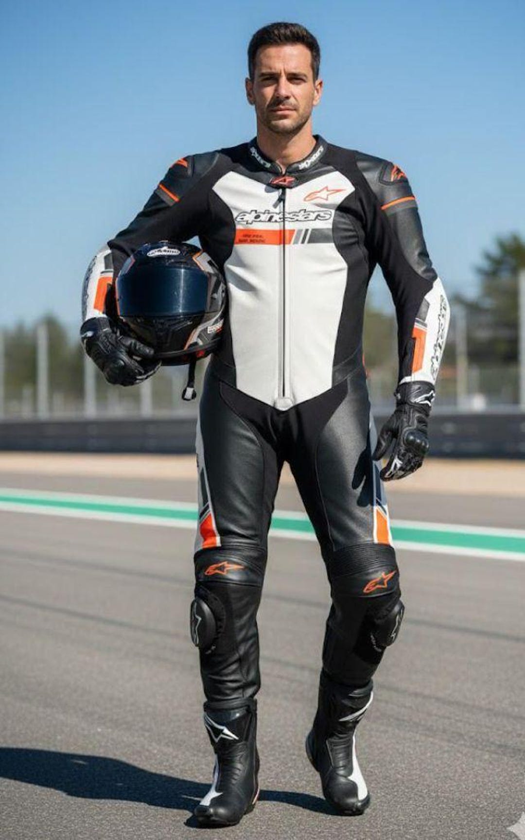 Custom Riding Gear Kangaroo Leather Custom Motorcycle Riding Suit for Track & Street ...