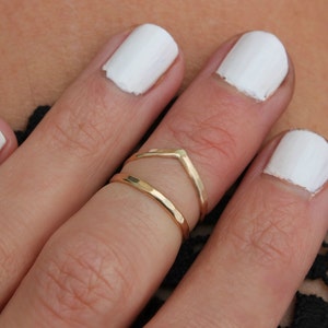 Midi rings ∙ Gold midi ring set ∙ Gold knuckle rings ∙ Stacking rings ∙ Midi ring ∙ Gold ring ∙ Gold filled rings ∙ Stacking rings