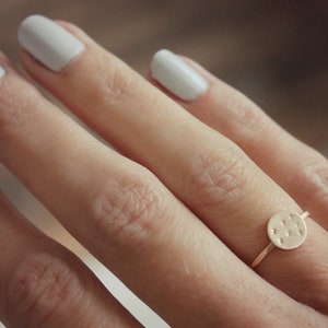 Skinny gold constellation ring - zodiac ring - horoscope ring -skinny gold filled ring, 14k gold filled ring