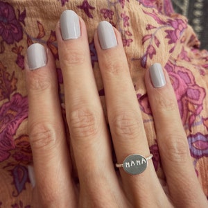 Sterling silver Mama ring - Mother&#39;s day ring, Mother&#39;s Day gift, Mom ring
