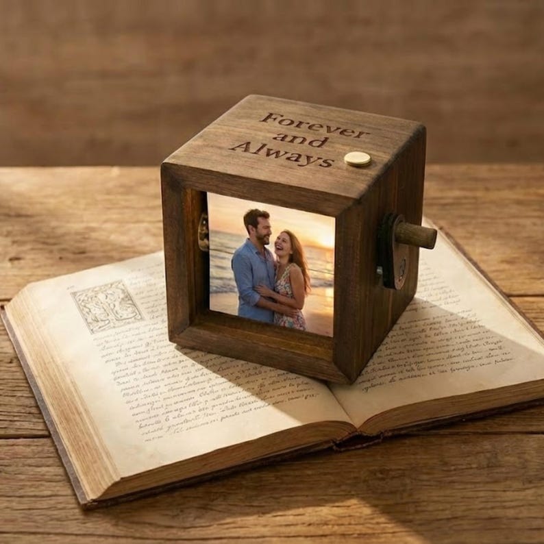 Personalized Photo Flipbook Animation Box,custom Wooden Photo Book With ...