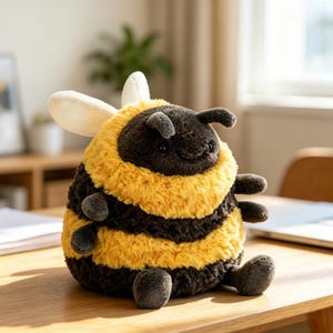 Peluche Jellycat Albee Bee, morbido e soffice bombo, regalo perfetto per bambini da abbracciare.