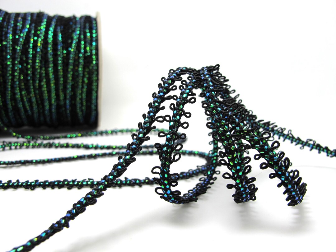 Base Ribbons 5 Yards Picot Edge Ribbon, Rococo Trim Base, Woven Ribbon, Ombre ...