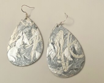 Hand Painted Wood Earrings