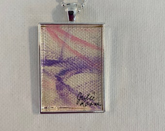 Original Abstract Painting Pendant