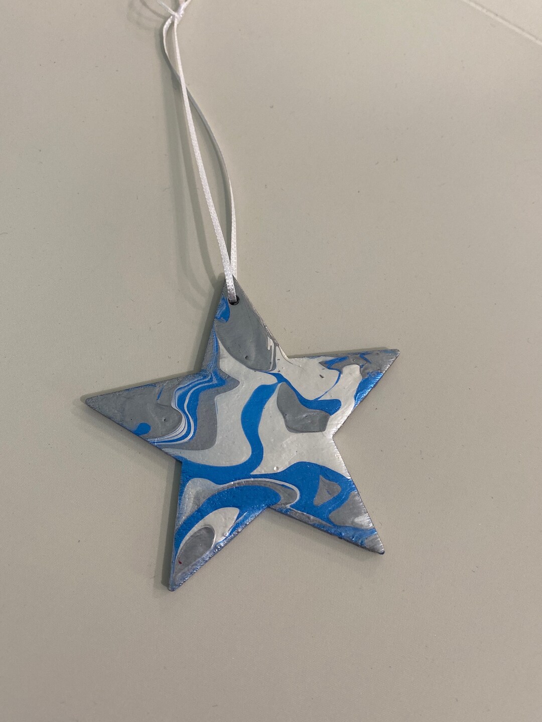 Hand Painted Star Ornament - Etsy