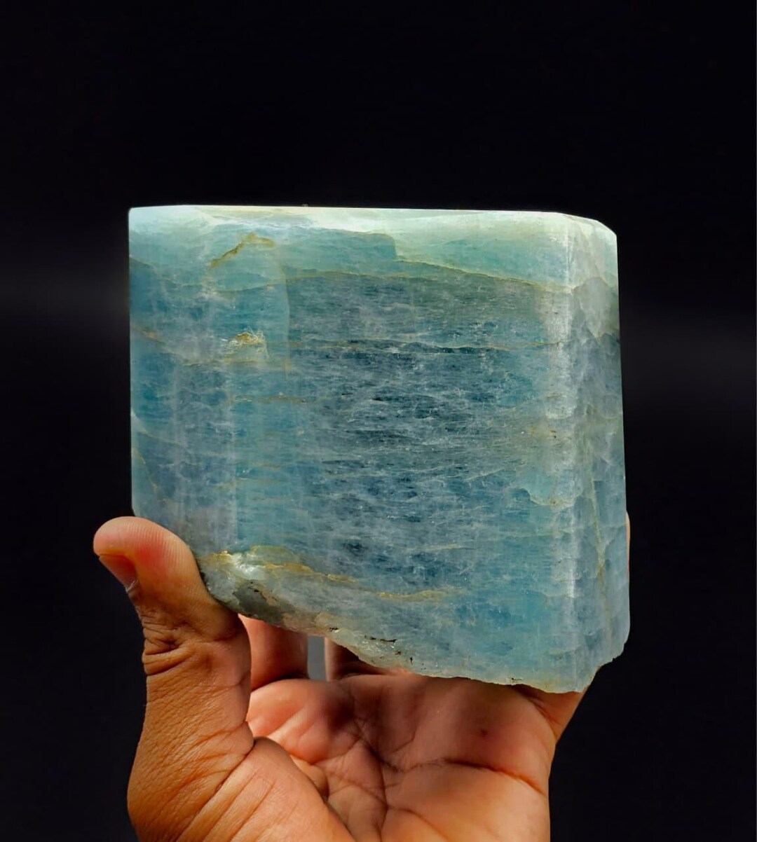 Aquamarine Rough Block: Beryl Aquamarine Stone - Etsy