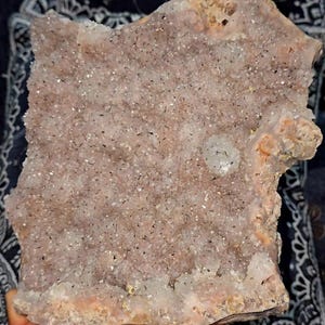 Pink Amethyst Cluster with Black Rutile Mineral Specimen, Collector Home Decor Stone