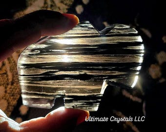 Búfalo Zuni de Obsidiana de Encaje Medianoche: Tótem animal de obsidiana bandeada natural, figura de piedra protectora