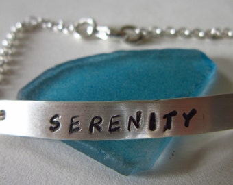 STERLING SILVER SERENITY I.D. Bracelet