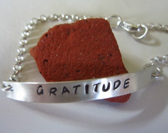 STERLING SILVER GRATITUDE I.D. Bracelet