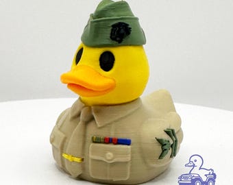 Devil Doc Duck Navy Corpsman | Marine FMF Hospital Figurine | Veteran-Made 3D Printed Collectible
