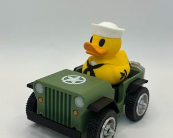 WW2 Military Jeep Display – Rolling Wheels, Duck Jeep Tradition