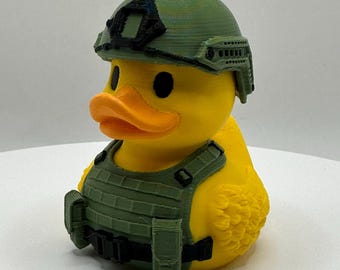 Tactical Duck Commander - 3D Printed Operator Duck in Full Battle Kit