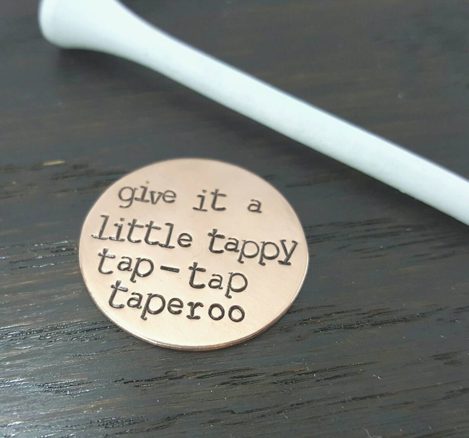 Stamped Golf Ball Marker Happy Gilmore Inspired Give It A Etsy