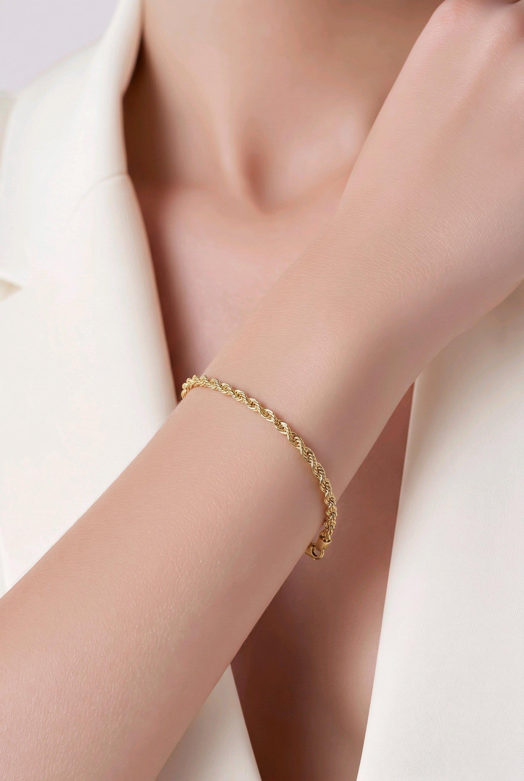 18k Saudi Gold Bracelet - Etsy