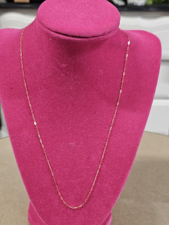 アクセサリー 18k Saudi Gold Paper Clip Necklace 18k Saudi Gold Paperclip Necklace /18-inch Chain/women Jewelry - Etsy