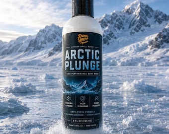 Natural Body Wash for Athletes | Arctic Plunge | Cooling Peppermint & Eucalyptus | Sulfate-Free Post-Workout Wash | BJJ MMA Gym |