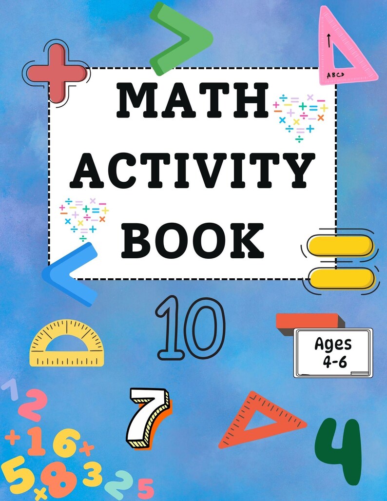 Math Activity Book for Kids | Numbers 1-20, Preschool Kindergarten ...