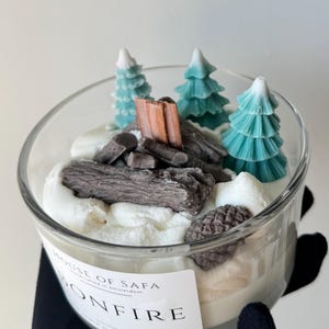 Vela Grande de Outono 383g | Vela de Soja com Aroma de Outono | Vela de Inverno | Decoração Aconchegante para Casa | Vela Artesanal de Cera de Coco e Soja | Presente de Luxo