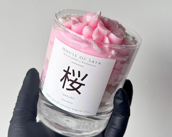 Vela Sakura Blossom – Serenidad en Flor de Cerezo