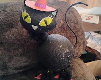 Department 56 Black Bubble Head Cat