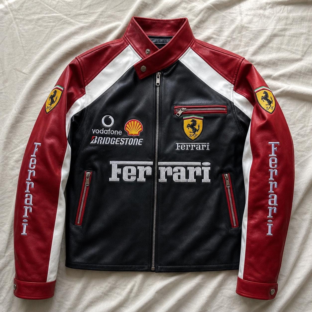 Ferrari レザージャケット Leather Ferrari Jacket - Etsy