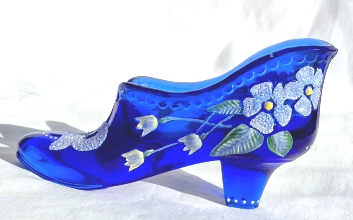 Vintage Glass Slippers - Etsy