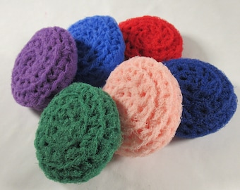 Pot Scrubbers, Schotel Scrubbies, Nylon Scrubby, Gehaakte Scrubber, Keuken Scrub, Wasbaar, Handgemaakt, Set van 6