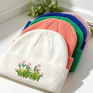 Cappelli con logo personalizzato/testo 3D, berretto personalizzato con ricamo, cappello lavorato a maglia con testo, cappello invernale, berretto da donna, regali per le feste.