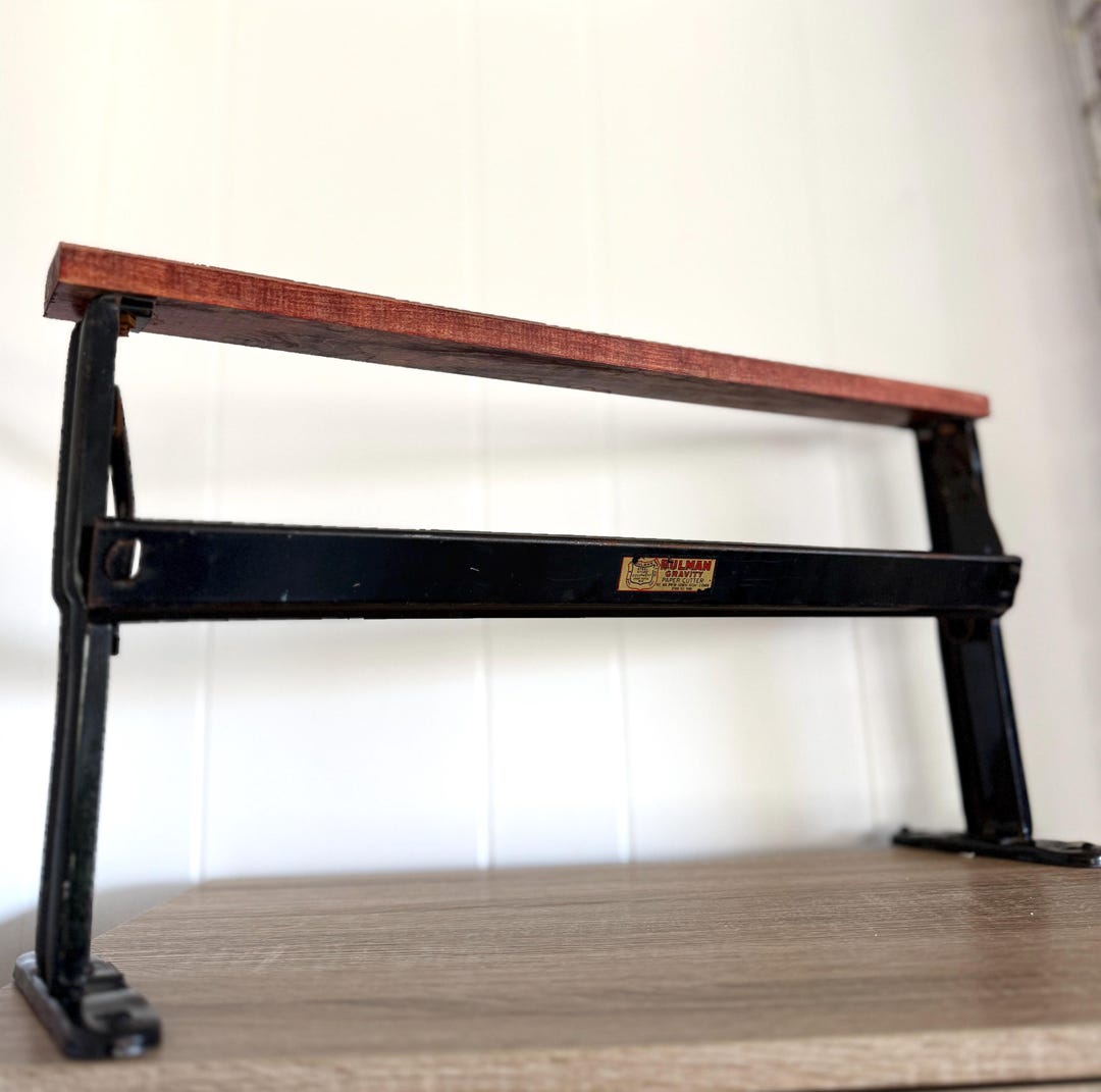 Antique Paper Cutter - 1940s Bulman Gravity With All Original ...