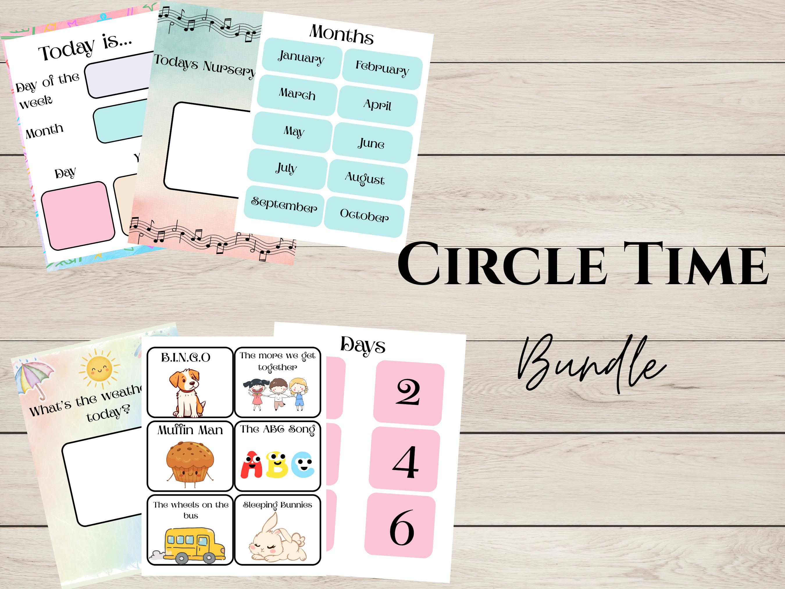 Circle Time Activities Bundle for Toddlers and Preschool | Daily ...