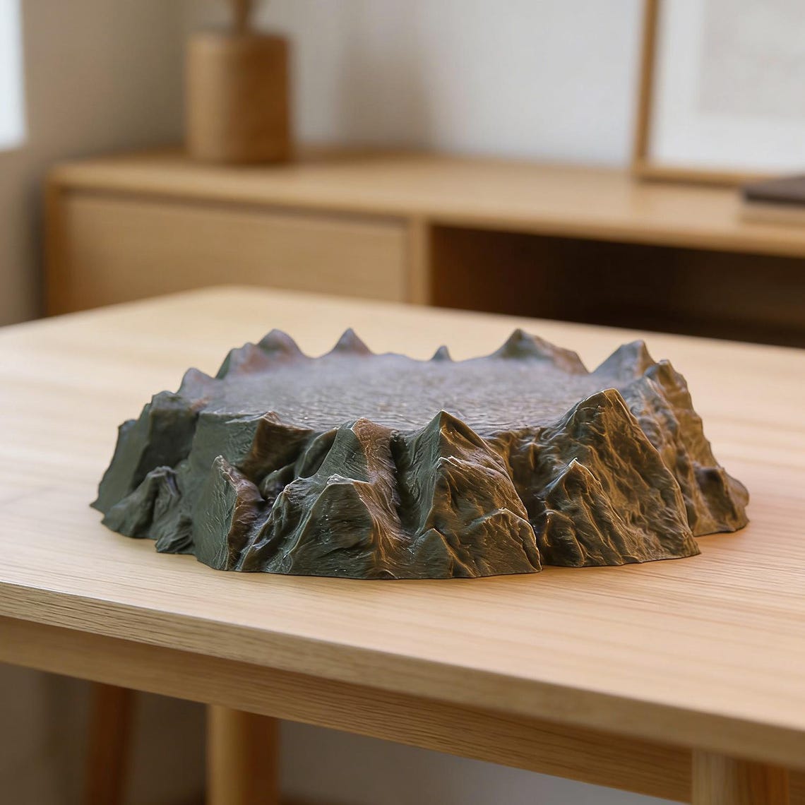 3D Printed Rock Miniature Base, Realistic PLA Terrain Display, Tabletop ...