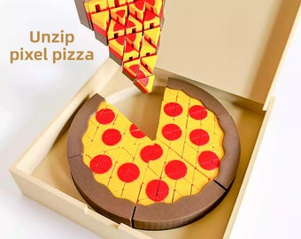 3D Printed Mini Pizza Fidget Toy, Multi Clicker